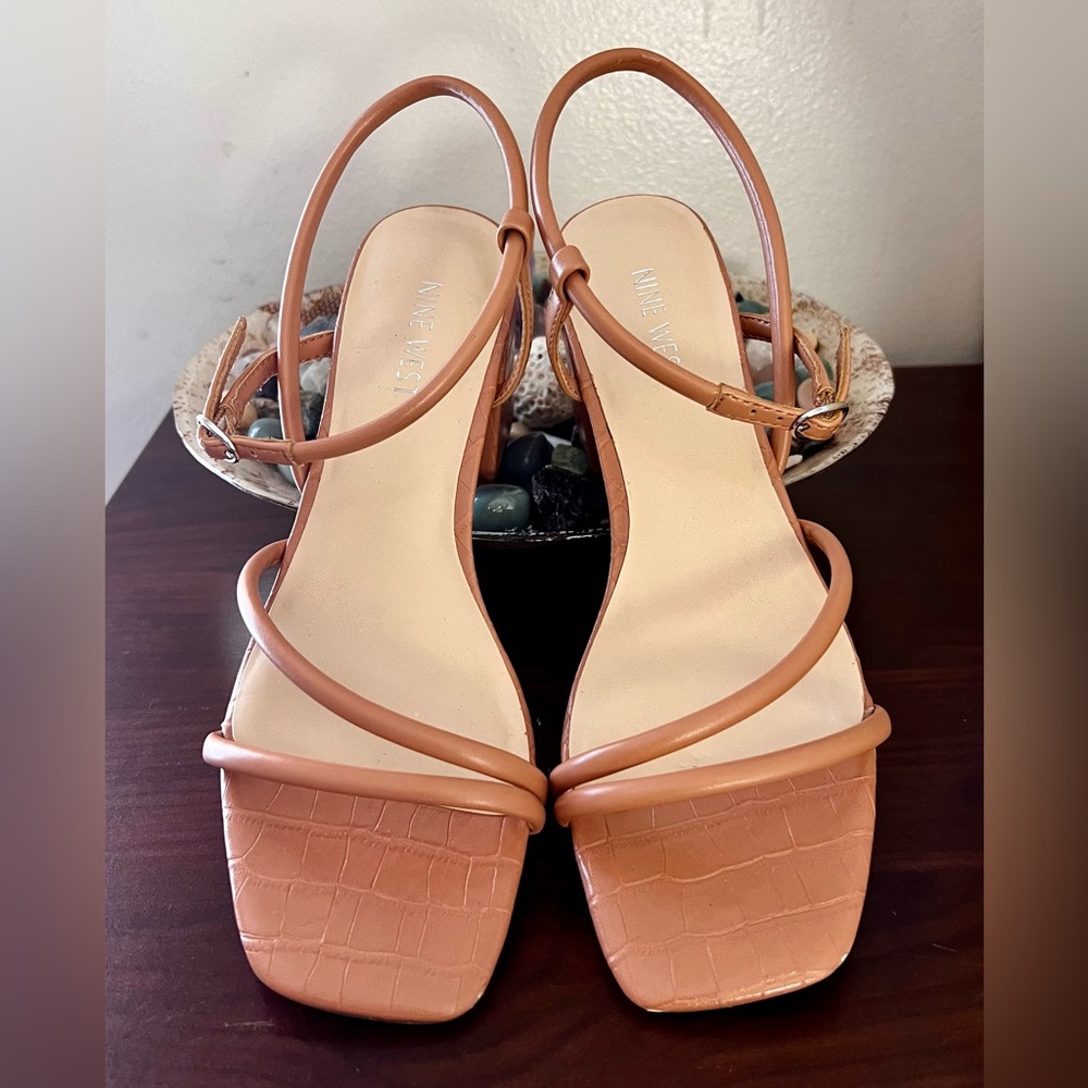 Nine West Strappy Block Heels Sandals